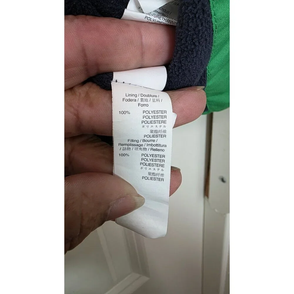 Gap Youth Green Quilted Puffer Vest Fleece Lining Outerwear Winter Warmth Size X